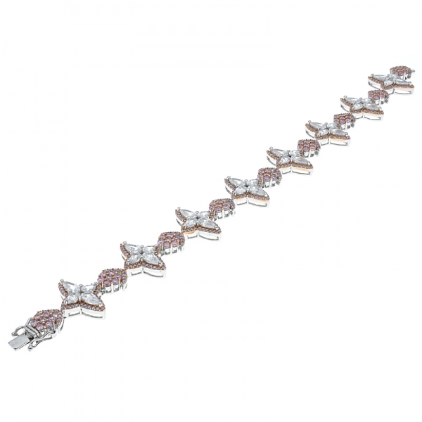 925 Silver Splendour Four Point Star Bracelet 