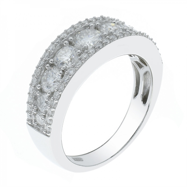 925 Silver Timeless Elegance White CZ Ring 