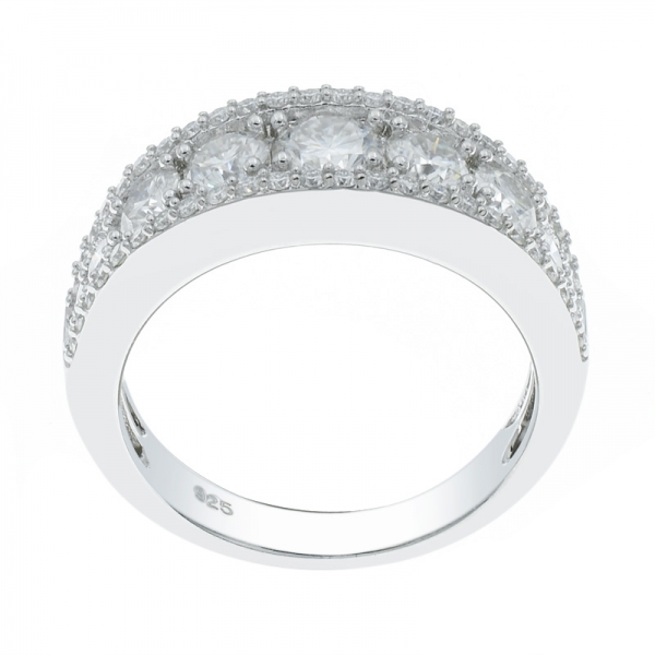 925 Silver Timeless Elegance White CZ Ring 
