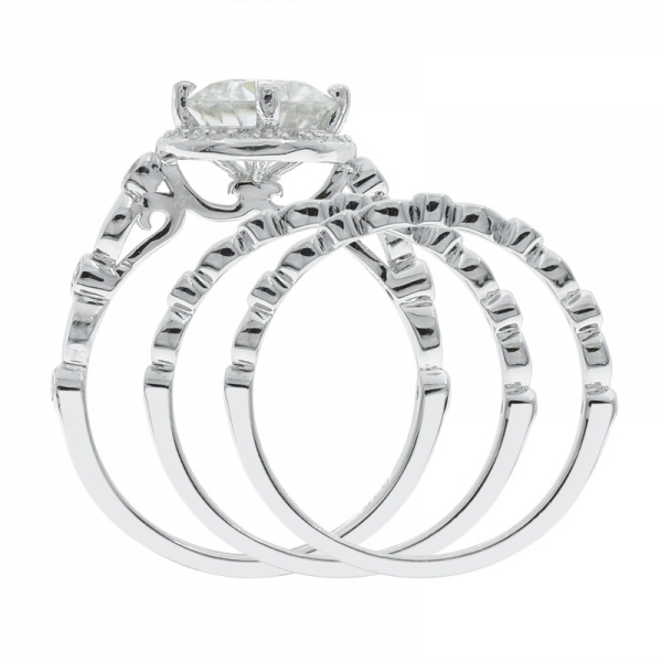 Fashionable 925 Silver Detachable Twist Ring 