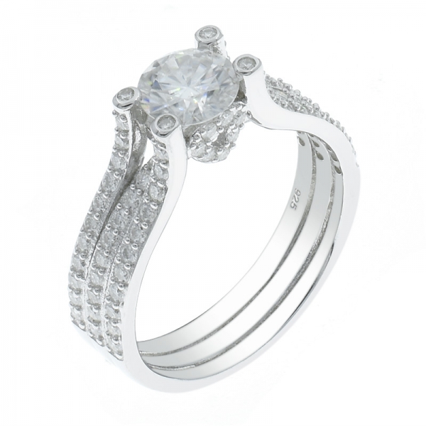 925 Silver Subtle Glamour Rhodium Plated Ring For Ladies 