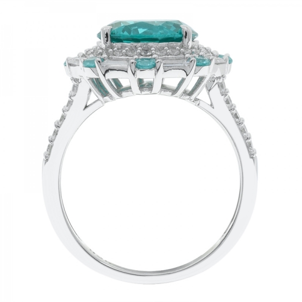 925 Sterling Silver Sweet Fashion Paraiba Ring 