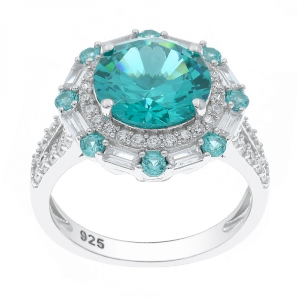 925 Sterling Silver Sweet Fashion Paraiba Ring 