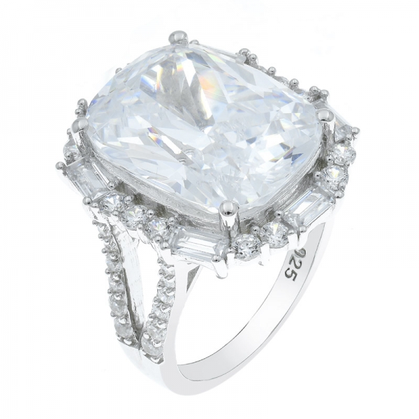 Fairytale Ladies 925 Sterling Silver Tanzanite CZ Ring 