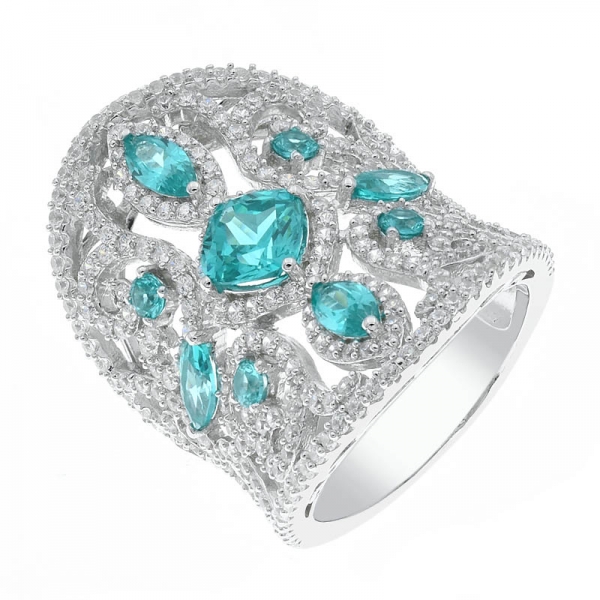 925 Sterling Silver Filigree Ring For Women 