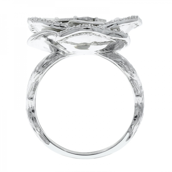 925 Sterling Silver Fascinating Rose Ladies Ring 