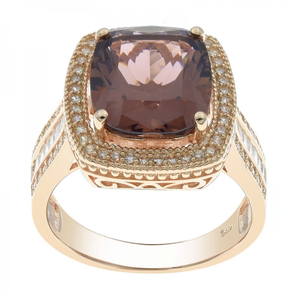 Fascinating 925 Silver Morganite Nano Ring For Ladies 