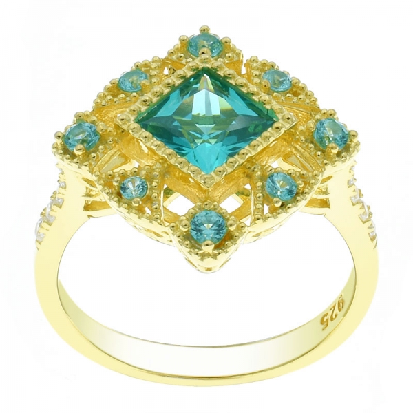 Wholesale 925 Sterling Silver Paraiba Jewelry Ring 