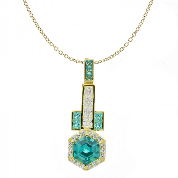 Wholesale 925 Sterling Silver Paraiba Pendant 