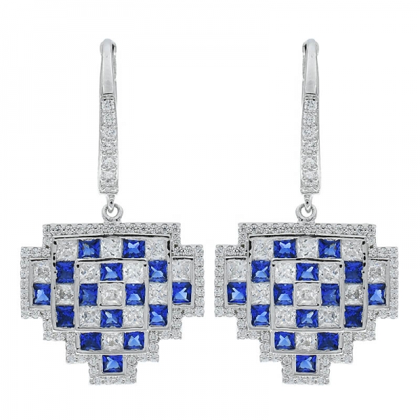 Wholesale 925 Sterling Silver Lattice Earrings 