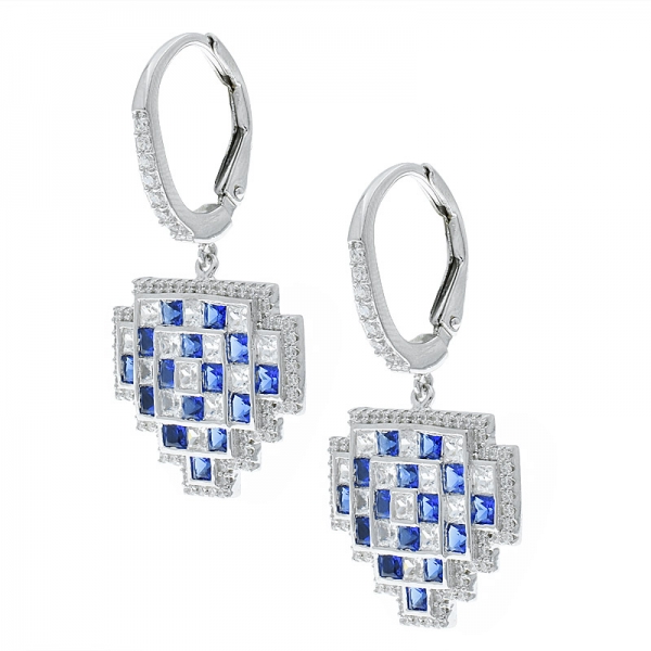 Wholesale 925 Sterling Silver Lattice Earrings 