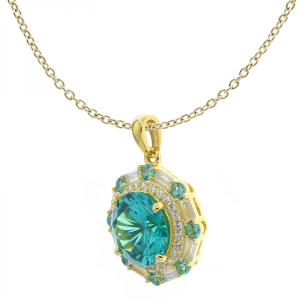 Wholesale Pendant Silver Jewelry With Paraiba YAG 