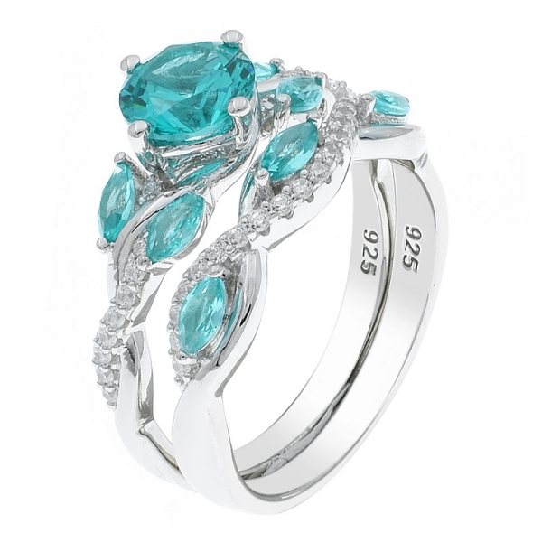 China 925 Sterling Silver Paraiba Ring For Ladies 