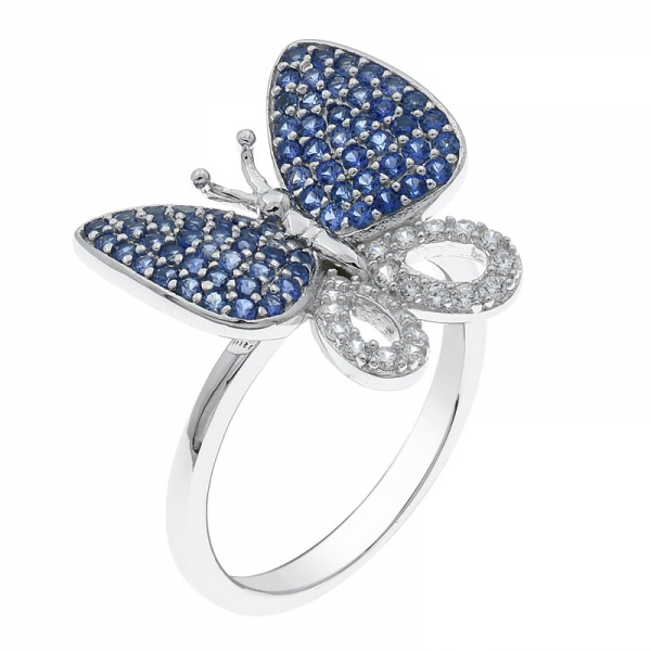 China 925 Sterling Silver Butterfly Ring For Ladies 