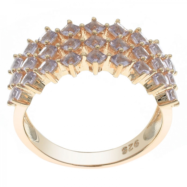 925 Sterling Silver Unique Handmade Morganite Nano Ring Jewelry 