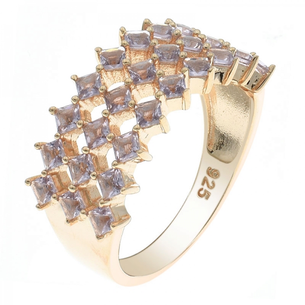 925 Sterling Silver Unique Handmade Morganite Nano Ring Jewelry 