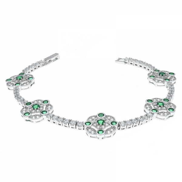 China 925 Sterling Silver Composite Bracelet For Ladies 