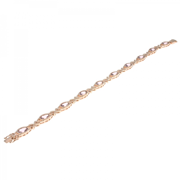 Unique Silver Handmade Bracelet With Morganite Nano 