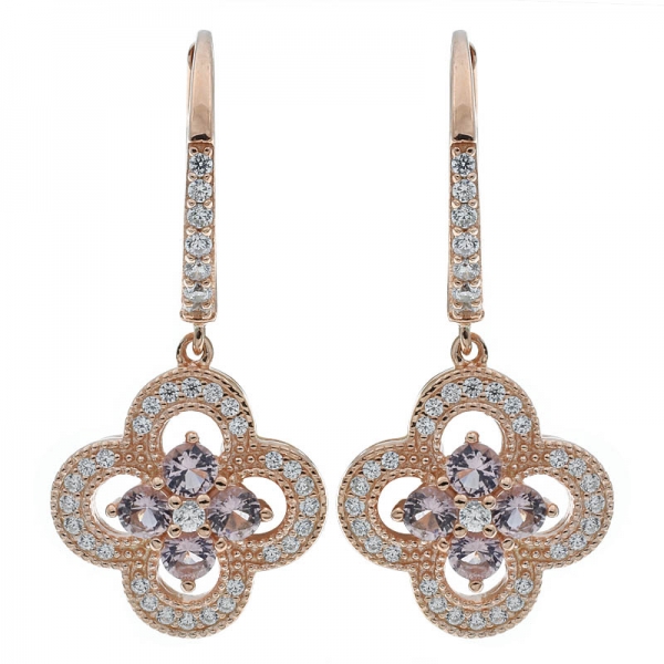 Wholesale 925 Sterling Silver Clover Earrings 