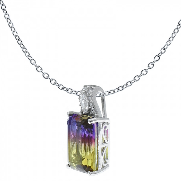 China 925 Silver Charming Ametrine Pendant For Ladies 