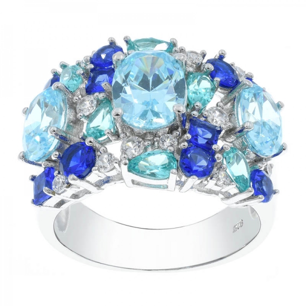 China 925 Sterling Silver Ring With High Quality Stones 