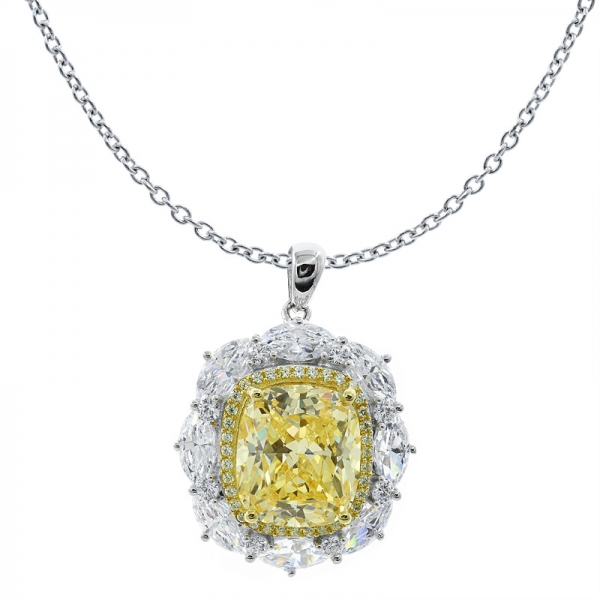925 Sterling Silver Unique Handmade Pendant With Tanzanite CZ 