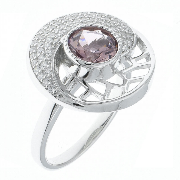 Glamour Ladies 925 Sterling Silver Jewelry Ring 