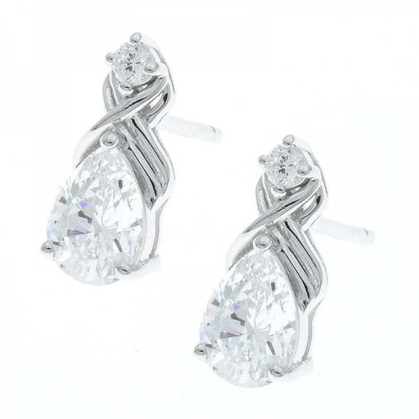 925 Sterling Silver Criss Cross Earrings Jewelry 