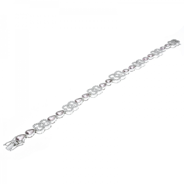925 Sterling Silver Bowknot Alternating Bracelet 