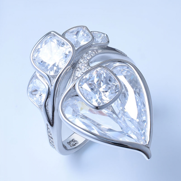 925 Sterling Silver Bridal Design Partty Ring 