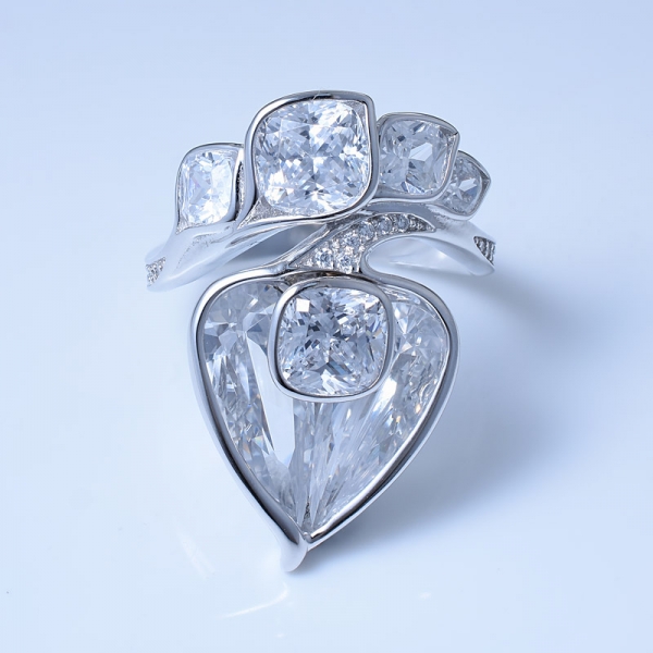 925 Sterling Silver Bridal Design Partty Ring 