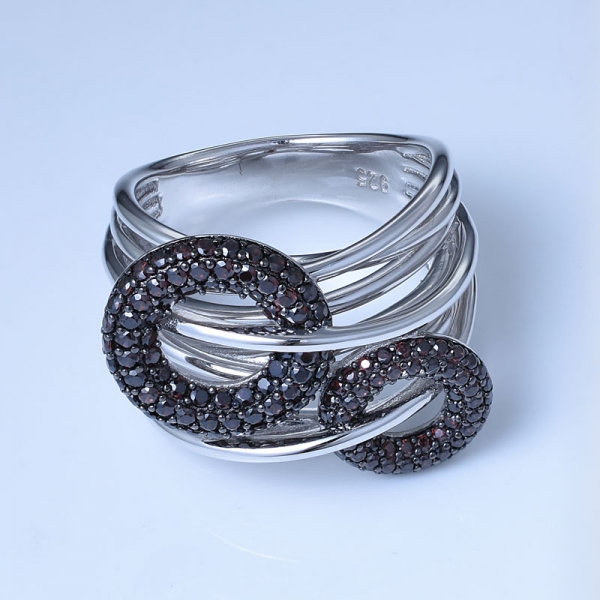 White CZ Rhodium Over Sterling Silver CZ Ring 