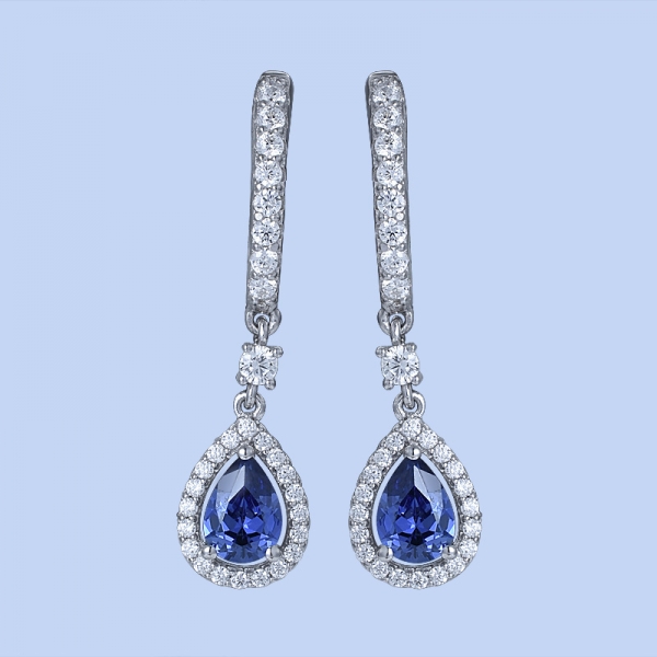Blue Tanzanite Rhodium Over Sterling Silver Best Place To Get Earrings 