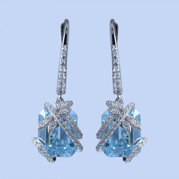 4.0Ctw Pink Morganite Rose Gold Over Sterling Silver Flower Earrings Set 