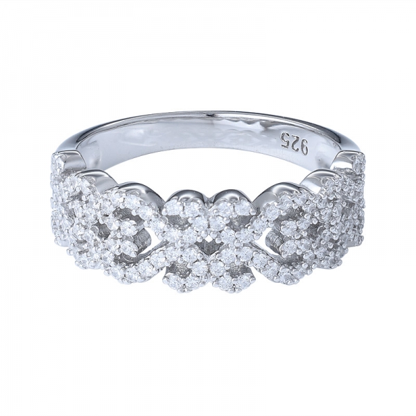 Bezel Set Eternity Band Antique Style Engagement Wedding Ring 