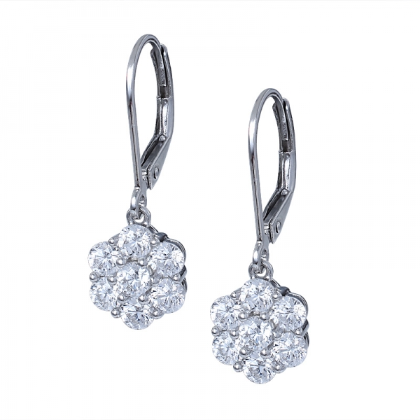 snowflake Drop micro pave earrings jewelry accessory 