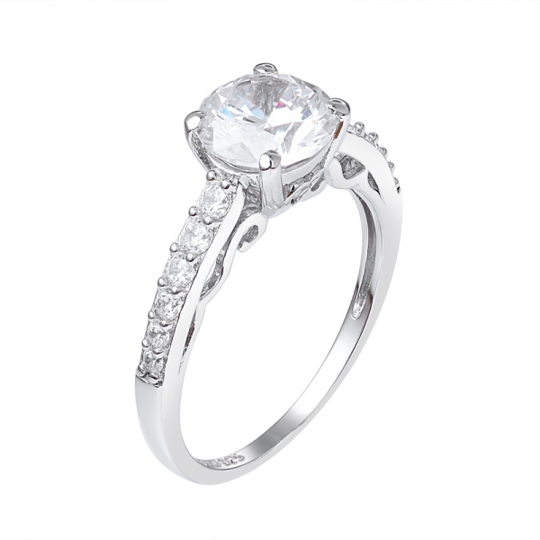 Sterling 925 Silver 1.5ct Moissanite Diamond Solitaire Engagement Ring 