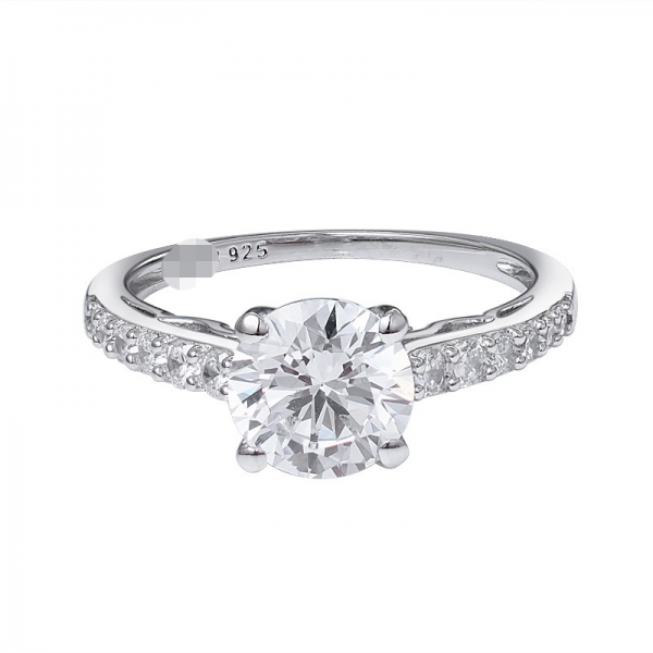 Sterling 925 Silver 1.5ct Moissanite Diamond Solitaire Engagement Ring 