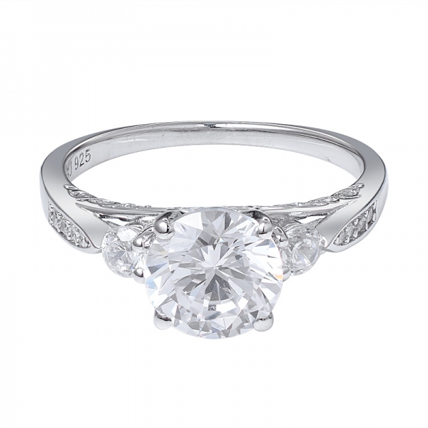 1.5CT 7.5mm moissanite Set ring for girlfriend 