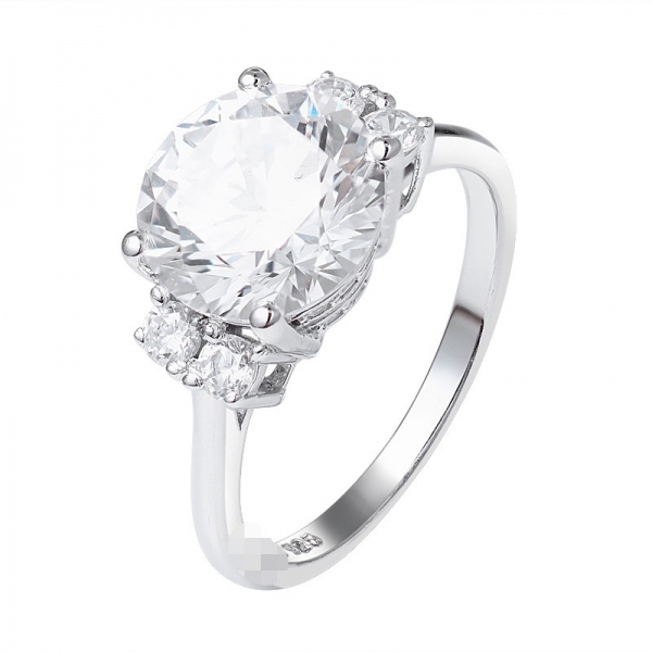 3.0 ct Brilliant Round Cut Highest Quality Moissanite Bridal Ring 