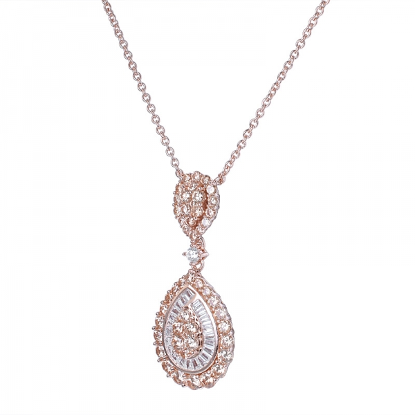 High quality rose gold charm Silver Necklace Set selling well in the Middle East 