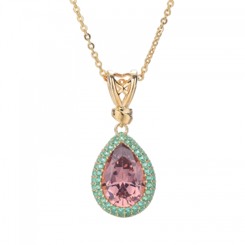 Yellow Gold Morganite Pendant