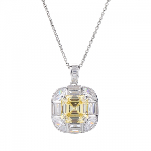 Asscher Cut Pendant