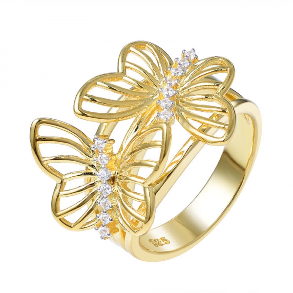 Women's butterfly ring Acrylic Butterfly Sweet ring 