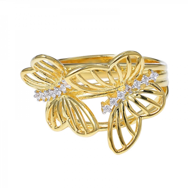 Women's butterfly ring Acrylic Butterfly Sweet ring 