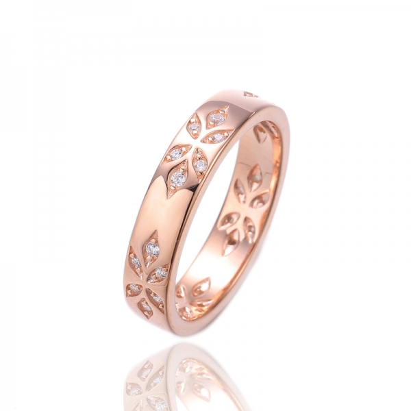 925 Round Shape Green Nano Rhodium Silver Eternity Ring 