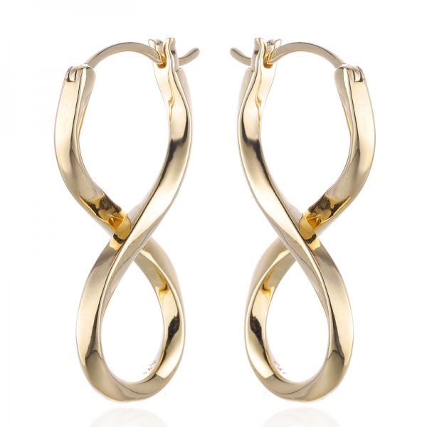 925 Sterling Silver Earring With Gold Plating 