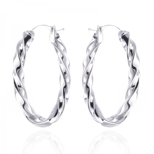 925 Sterling Silver Earring With Rose Gold Plating 